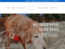 Tablet Screenshot of petsearchandrescue.com